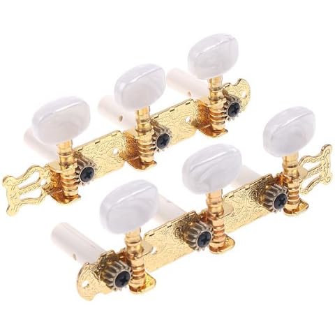 Clavijas de Afinación Andoer para Guitarra Clásica Chapado en Oro Cover