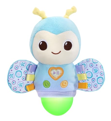 VTech Baby Soothing Sounds Firefly, Soothing Baby Toy with Lights, Nature Sounds Music and Lullabies, Colours and Textures for Sensory Play, Gift for Ages 0, 3, 6, 9 Months +, English Version