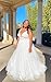 Zxruijing Lace Applique Western Wedding Dresses for Women 2024 Boho Vestidos de Novia para boda Civil Beach V Neck Open Back Bridal Wedding Gowns Size 16 Ivory
