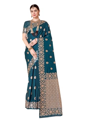 Image of Yashika Women's Pure Kanjivaram Silk Saree Soft Banarasi Style Wedding With Blouse Piece | Saree For Women | New Sari
