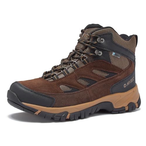 Image of HI-TEC Yosemite WP Mid Waterproof Hiking Boots for Men, Lightweight Breathable Outdoor Trekking Shoes