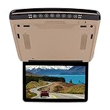 Car Video Car Overhead Monitor Screen 13.3In 1080P Interfaccia Multimediale Ad Alta Definizione Schermo Montato Sul Tetto con Doppio Colore Grigio Chiaro (Beige)
