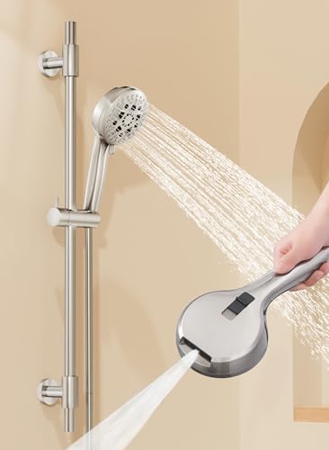 KES 30-Inch Shower Slide Bar with High Pressure 9 Functions
