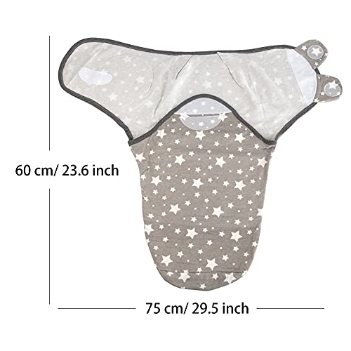 Swaddle Blankets Baby Boy Girl, 3 Packs Adjustable Sleep Wrap For Unisex Infant, Soft Cotton Swaddling Sack, 3-6 Months #TOP1