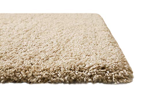 Homie Living Kuscheliger Hochflor Shaggy Teppich - Läufer für Wohnzimmer, Flur, Schlafzimmer BOZEN (80 x 150 cm, Beige) Cover
