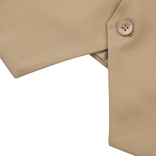 Allthemen Gilet Costume Homme Formel Classique Casual Gilet sans Manches pour Business Mariage de Couler Unie - Image 8