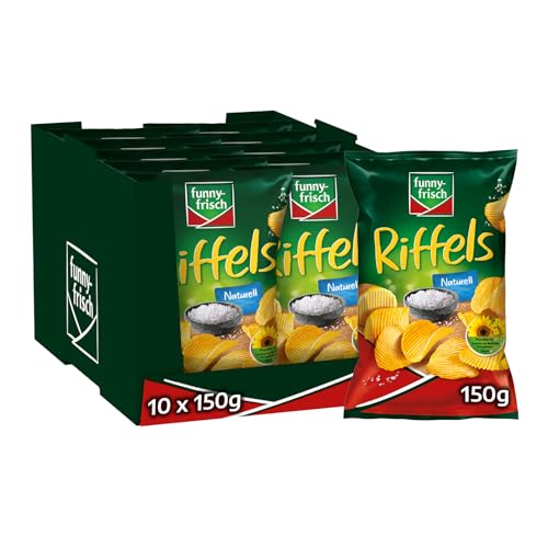 funny-frisch Riffels Naturell,10er Pack (10 x 150 g)