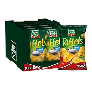funny-frisch Riffels Naturell,10er Pack (10 x 150 g)