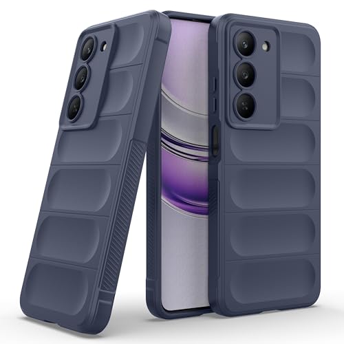 Image of Zapcase Back Case Cover for Realme 14x 5G | Compatible for Realme 14x 5G Back Cover | Liquid Silicon Magic Case with Camera Protection | Sapphire