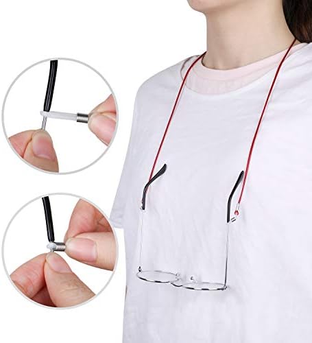 Hifot Eyeglasses Strap Eyewear Retainer 10 Pack, Sunglasses Reading Glasses Holder Strap for Men Women, Spectacles Chain Lanyard Cord