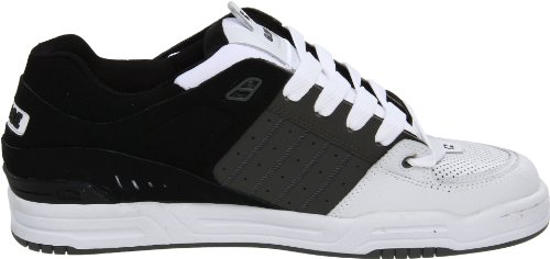 Image of Globe Mens Fusion Skate Shoes, White /Charcoal /Black, 11.5 D US