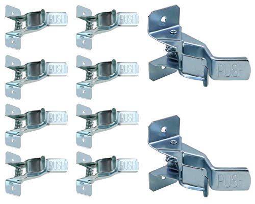Harrier Wall-Mount Spring Clamps For Tools, Rakes And Brooms, 10-Pack #TOP6