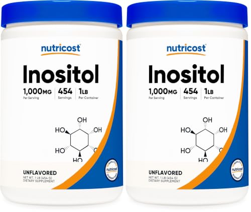 Nutricost Nutricost Inositol Powder 1LB (454 Grams) - Gluten Free, Non-GMO (Pack of 2) sold by Nutricost - Amazon Seller - US