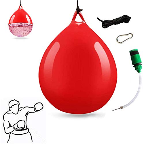 TBDLG Fight Elastic Water Filling Punching Bag, Profession Gym Reaction Fighting Drill Slip