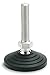 Elesa 324825 Stainless Steel Leveling Element, AISI 304 Stem, M24 Threads, Technopolymer Base, 5.55" Height, 3.15" Diameter, 4032 lb. Max Static Load (Pack of 4)