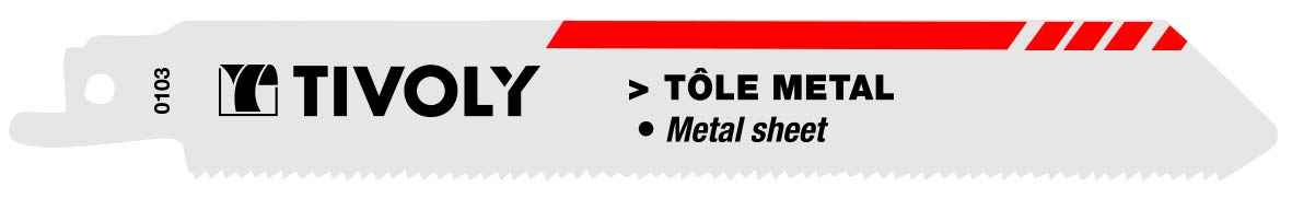 Tivoly XT505820103 Sheet Metal Sabre Saw Blade L150 X2 - Image 3