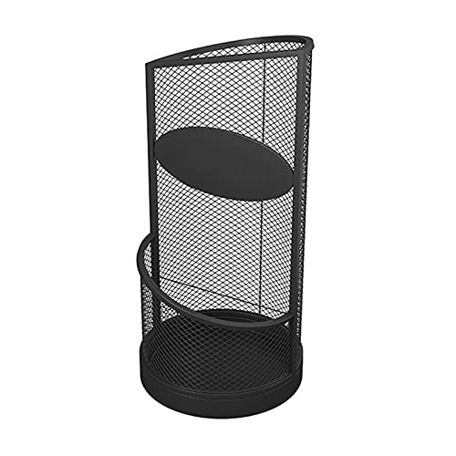Seau à parapluies en fer forgé noir 2 couches pour 13-30 places