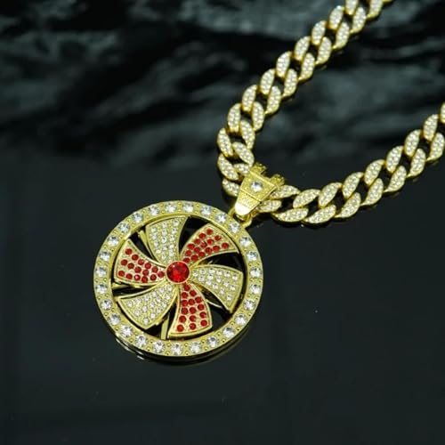 Collier pendentif moulin rotatif pour calmer le stress quotidien