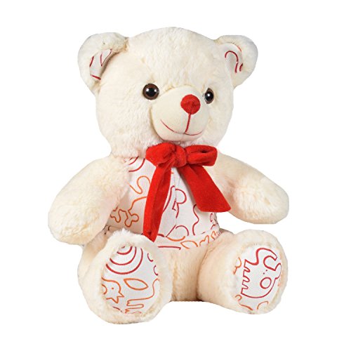 Image of Ultra 10 inch Happy Teddy Bear Fully Stuffed Soft Plush Toy for Kids in Black | Animal Toy Birthday | Anniversary | Christmas | Diwali | Home Decor