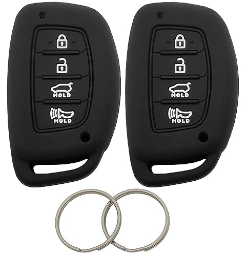 Funda de silicona Hyundai para llaves de Elantra Sonata Tucson en color negro