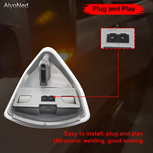 Alyoned Side Mirror Led Turn Signal Lights 2Pcs Lamps Compatible With 2010-2021 Dodge Ram 1500 2500 3500 4500 5500 #TOP1