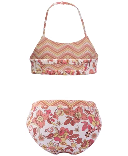 Image of Billabong Girls' Two-piece Bikini Swimsuit Set, UPF 50+ Sun Protection, Quick-Dry Bathing Suit