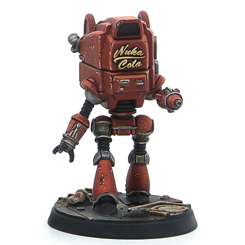 Modiphius Entertainment: Fallout: Wasteland Warfare - Robots: Starlight Theatre Staff -3 Figures, 32mm Unpainted Resin RPG Miniatures, Nuka World Wave - Thumbnail 6