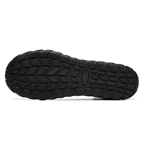 Image of Racqua Men's Women's Water Shoes Barefoot Quick Dry Lightweight Aqua Shoes Swim Beach Shoes, Hd134-black, 10 Women /9 Men