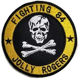VF-84 Jolly Rogers Fighter Squadron Embroidery Patch Military Tactical Clothing Accessory Backpack Armband Sticker Gift Patch Decorative Patch Embroidered Patch