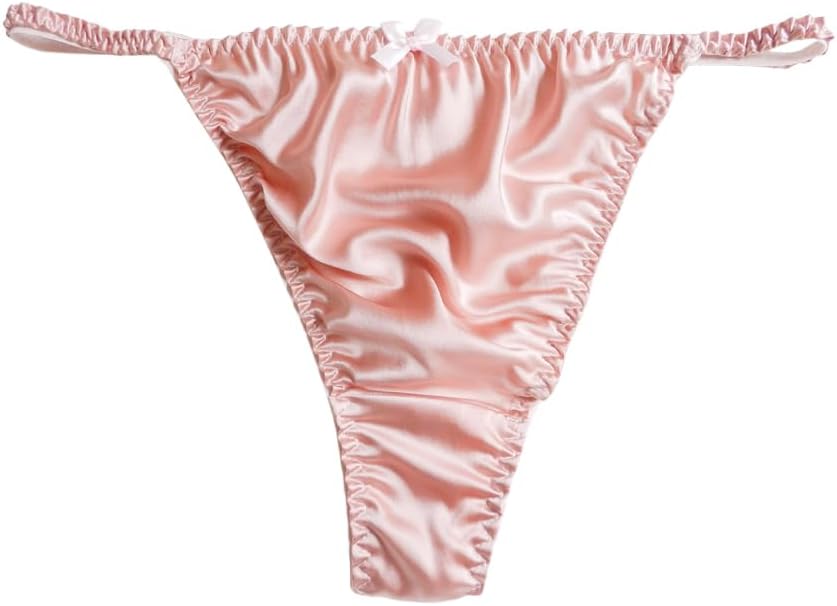 Womens Silk Panties G String Thong Underwear Size S M L XL 2XL