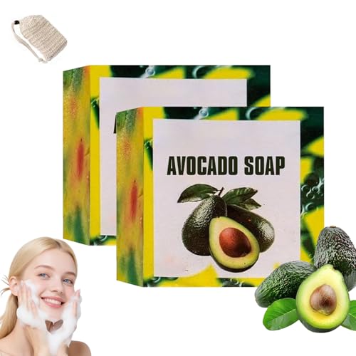 Jabón De Aguacate Yamusa, Jabón Nutritivo E Hidratante De Aguacate Hecho A Mano Yamusa, De Para La Piel, Nutritivo De, Hidratantes Para Hombres Y Mujeres (2 unidades)