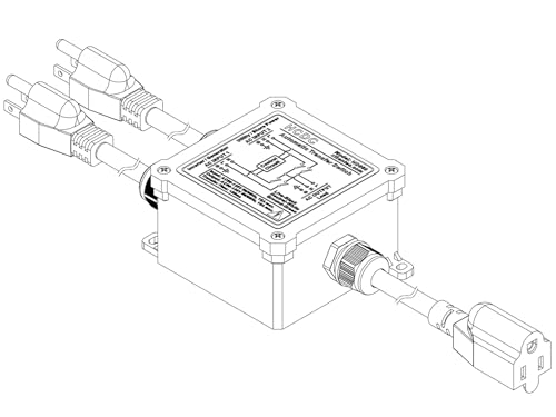 AC120V 15Amp Automatic Transfer Switch ATS