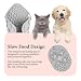 2 STK Schleckmatte Katze, 20x20 cm Leckmatte Hund Schleckmatte Hund mit Saugnäpfen, Futtermatte für Butter, Joghurt Hundespielzeug, zur Langsames Essen, mit Spatel/Bürste