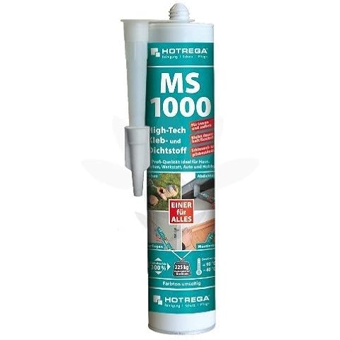 HOTREGA MS 1000 High Tech Kleb- und Dichtstoff Kartusche in Transparent, Metallic und in Farbe, Farbe:klar Cover