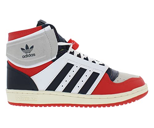 adidas Top Ten De Mens Shoes Size 10, Color: White/Navy/Red