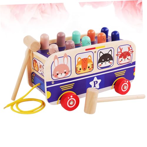 Toyvian Brinquedos De Carro Para Bebês Ônibus Jogo De Batida Brinquedo Infantil Playset Brinquedos I