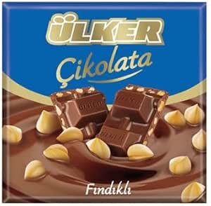ÜLKER Çikolata Fındıklı Kare 60 gram - 8G x 8Y cm