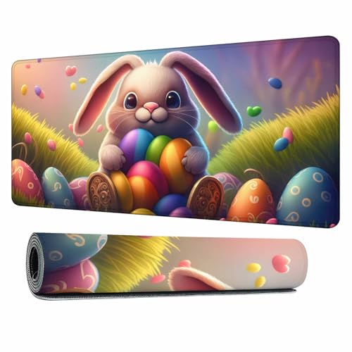 Grand tapis de souris de jeu lapin mignon pour embellir votre bureau de maison