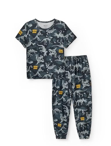 PATPAT Boys Pajamas 5T Summer Pajamas 2 PCS Kids Sleepwear Dinosaur 5 Years