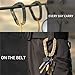 Vdaxvme Tactically Carabiner Keychains D Rings Spring Gear Clip Utility Hook Backpacks Hangings Buckle for Outdoor Travel