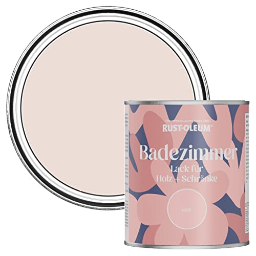 Rust-Oleum feuchtigkeitsresistente hellrosa Badezimmerholz- und Schrankfarbe in Matt Finish - Elbowstrand 750ML