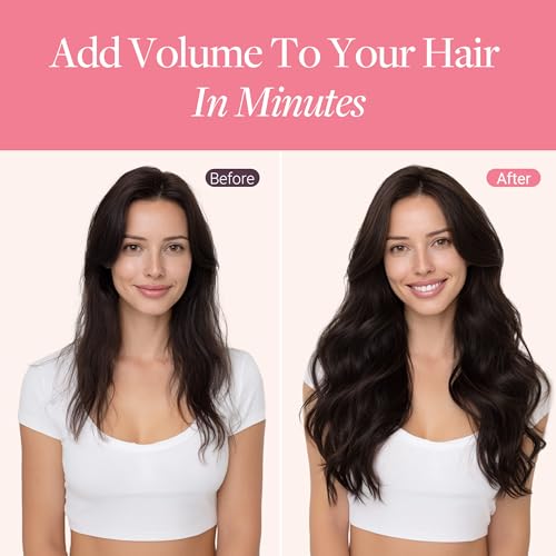 Image of GOO GOO Seamless Clip in Hair Extensions Real Human Hair Remy Extensions