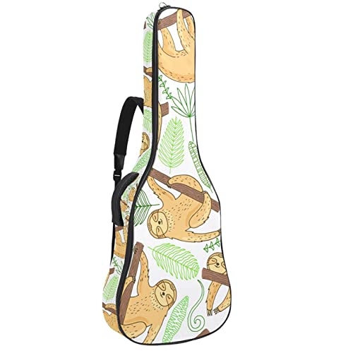 Sac à dos guitare acoustique imperméable avec organiseur et housse imprimée
