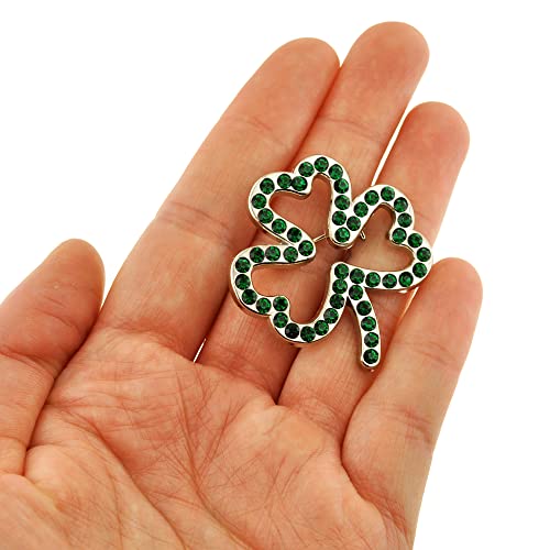 PinMart St. Patrick's Day Lapel Pin - Jewelry for Women and Men - Irish Culture Celebration Pin - Cast Pewter and Antique Bronze - Gold or Nickel Plated Enamel Brooch with Locking Back