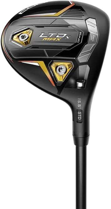 Cobra Golf 2022 LTDX Max Mens Fairway Matte Black-Gold Fusion