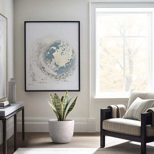 Image of Kante Accent Round Bowl CON Gray Concrete Planter 14 inch Dia, Outdoor