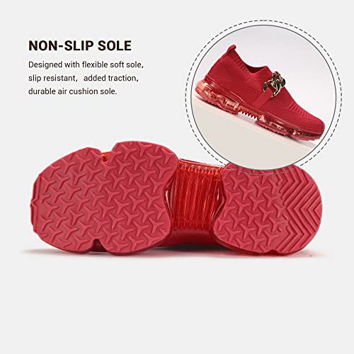 Image of LUCKY STEP Women Air Cushion Fashion Sneakers | Breathable Casual Comfortable Lightweight Walking Shoes