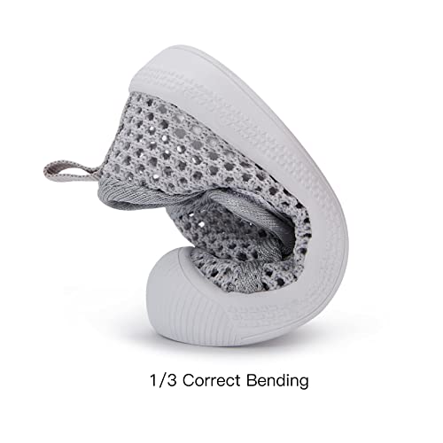 Bmcitybm Baby Boy Girl Shoes Breathable Mesh Walking Shoes Lightweight Non-Slip Sneakers Infant First Walkers 6 9 12 18 24 Month Grey Size 12-18 Months Infant #TOP3