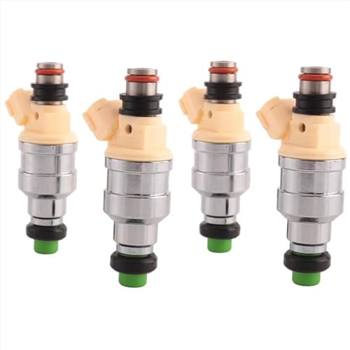 �I�C���m�Y�� 4PCS �����ԕ��i �R���C���W�F�N�^�[�o���u �ɓK������ �}�c�_ B2200 2.2L 2000-2003 INP081 INP-081 F2GB-13-250 ���i �R�����˃m�Y��