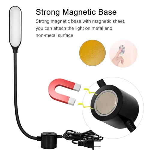 UPWATT Magnetic LED Work Light with Flexible Gooseneck for Lathe — view 6